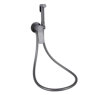 Набір для гігієнічного душу Slavonice, Gunmetal Black PVD (k35) округлий QTSLA262GMB45916 Qtap, фото 1