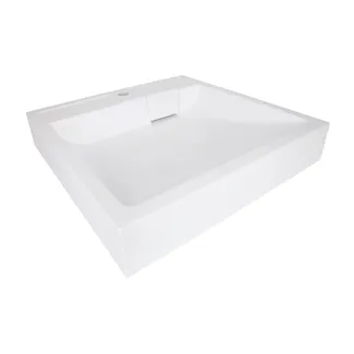 Раковина на пральну машину Arvin 595x595x115 мм, White, квадратна, без донного клапана QTARV2365WHI48575 Qtap, фото 1