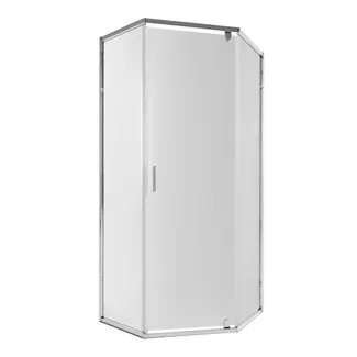 Душова кабіна Scorpio CRM10115-AC6, 100х100 см, п'ятикутна, скло 6 мм Clear, CalcLess, розпашна, без піддону Qtap, фото 1