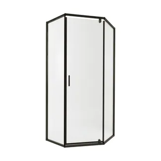 Душова кабіна Scorpio BLA10115-AC6, 100х100 см, п'ятикутна, скло 6 мм Clear, CalcLess, розпашна, без піддону Qtap, фото 1