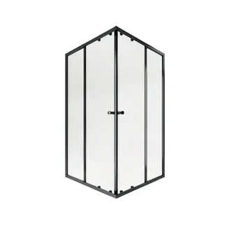 Душова кабіна Pisces BLA107-9SC5, 75-90x75-90, квадратна, скло 5 мм Clear, рег. профіль, розсувна, без піддону Qtap, фото 1