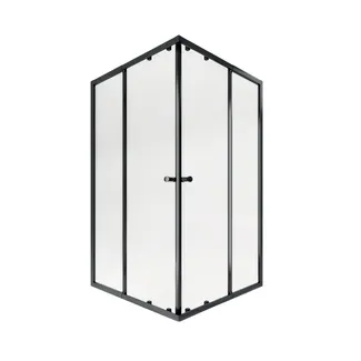 Душова кабіна Pisces BLA109-11SC5, 90-105x90-105, квадратна, скло 5 мм Clear, рег. профіль, розсувна, без піддону Qtap, фото 1