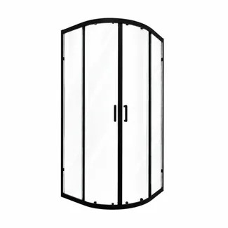 Душова кабіна Taurus BLA1099AC6, 90х90 см, полукругла, скло 6 мм Clear, CalcLess, розсувна, без піддону Qtap, фото 1