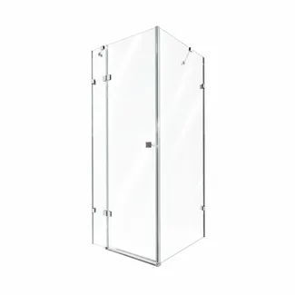 Душова кабіна Capricorn CRM1011SC6, 100х100 см, квадратна, скло 6 мм Clear, CalcLess, розпашна, без піддону Qtap, фото 1