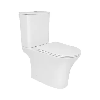 Унітаз підлоговий Presto Ultra Quiet 640×340×790 мм, White, з сидінням Slim Duroplast/ Soft-close/ Quick Release QTPRE27W51022 Qtap, фото 1
